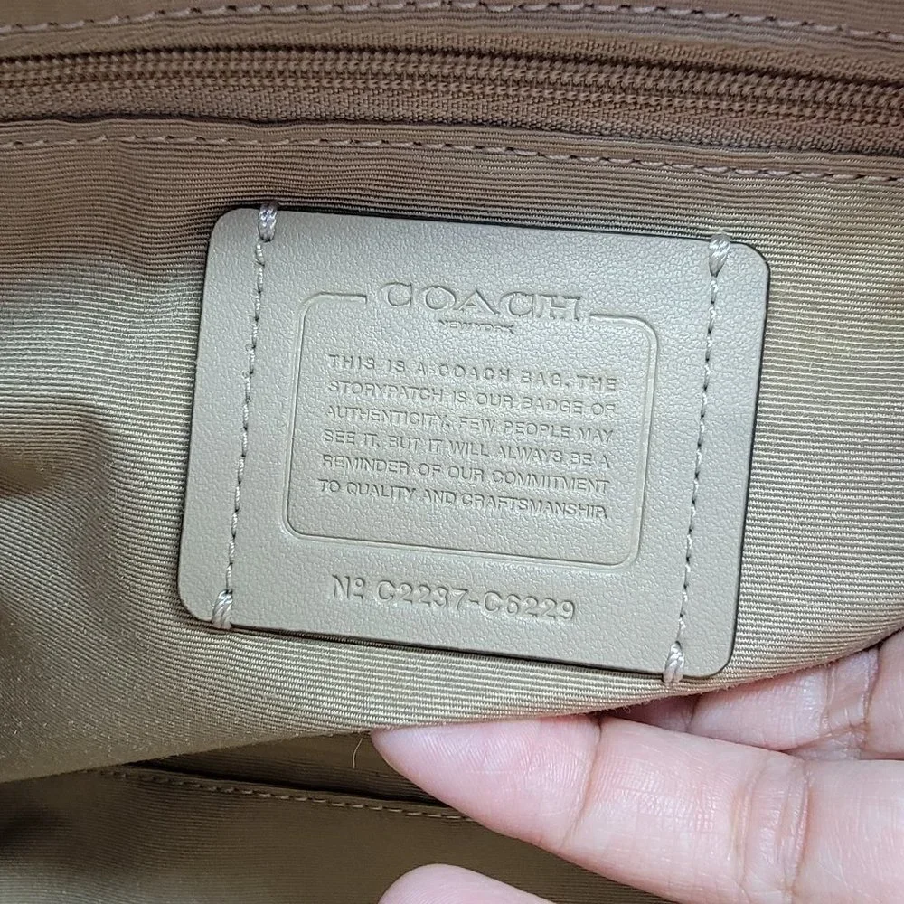 Coach Kacey Satchel C6229 Powder Blue - Picture 7 of 8